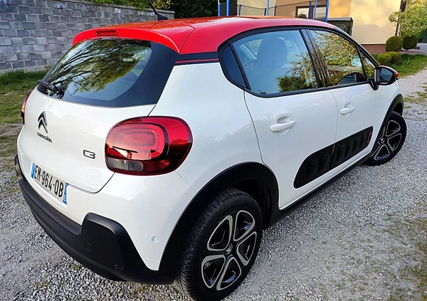 Citroen C3 cena 38900 przebieg: 141000, rok produkcji 2017 z Lubartów małe 466